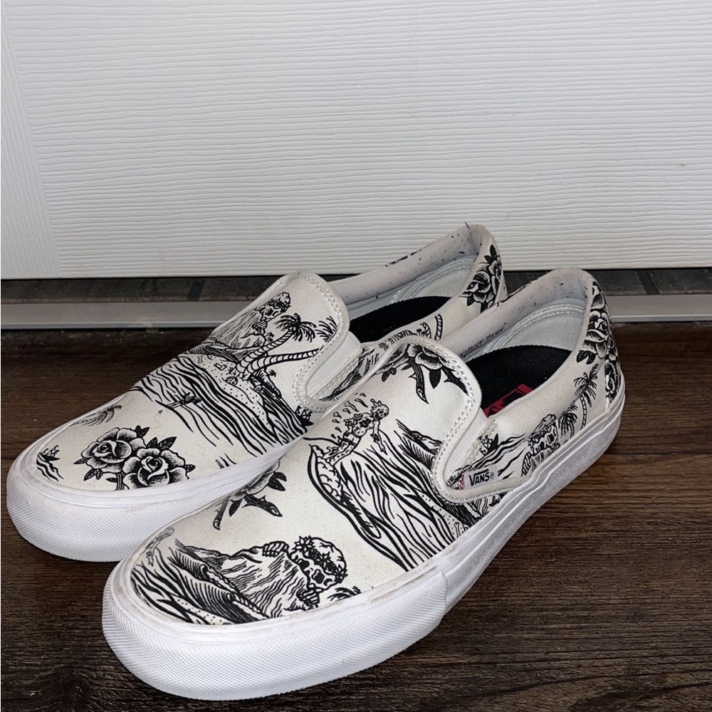Men’s Vans Slip-Ons Hawaiian “U Color Tattoo” Shoes